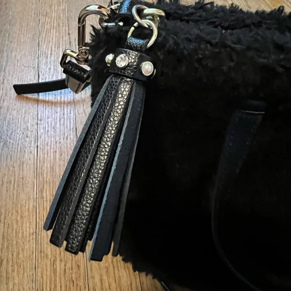 Kate spade faux fur bag in black - Picture 3 of 14
